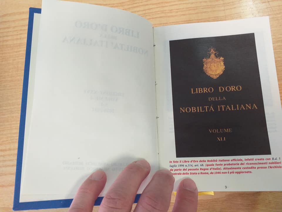 Libro di oro della nobilta italiana